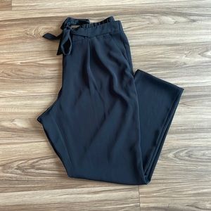 Womens Apt 9. Black Paper Bag Tapered Dress Pants